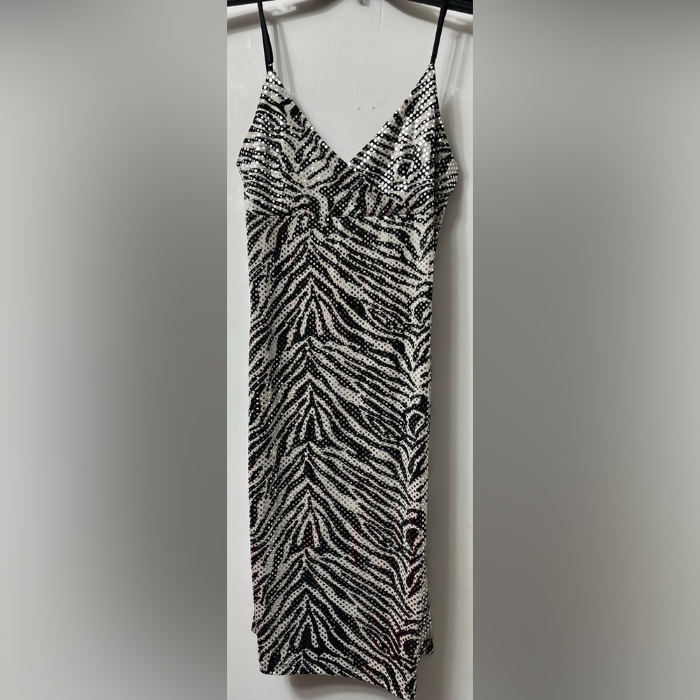 CHEROY vintage Zebra Print Spaghetti Strap Dress. Excellent condition. Like new